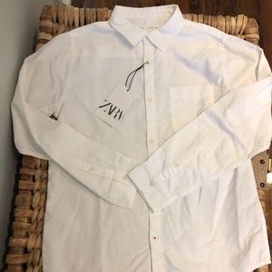 Boys white button up shirt ! New with tags